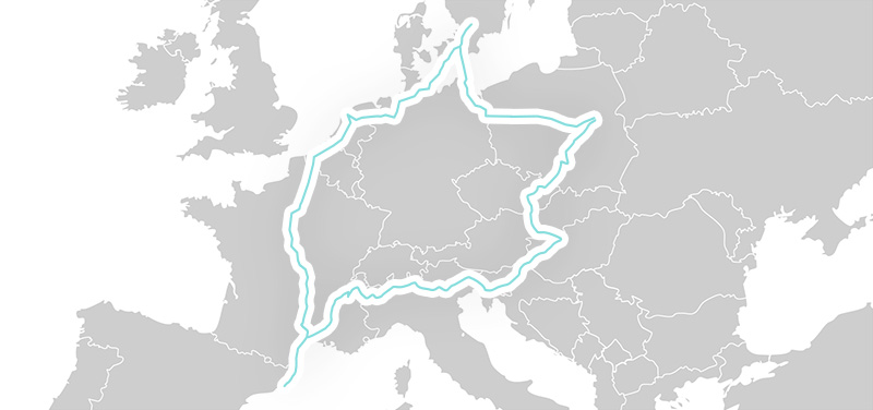 wyprawa kamperem po europie mapa